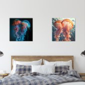 Lebhaftes Quallenpaar Bilderwand Sets (Schlafzimmer)