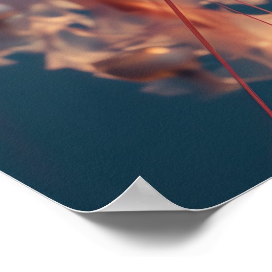 Lebhaftes Quallenpaar Poster (Ecke)