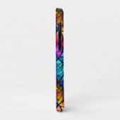 Lebhaftes Rainbow-Muster aus Glas Case-Mate iPhone Hülle (Hinten/Links)