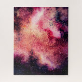 Lebhaftes Red Galaxy Space Puzzle (Vertikal)