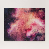 Lebhaftes Red Galaxy Space Puzzle (Horizontal)