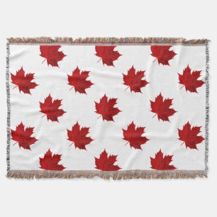 Lebhaftes Red Maple Leaf Design Decke