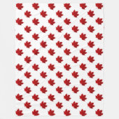 Lebhaftes Red Maple Leaf Design Fleecedecke (Vorderseite)