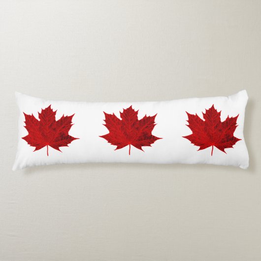 Lebhaftes Red Maple Leaf Seitenschläferkissen (Vorderseite)