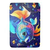 Lebhaftes Reef Fish Design Badematte (Vorderseite Vertikal)
