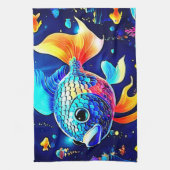 Lebhaftes Reef Fish Design Geschirrtuch (Vertikal)