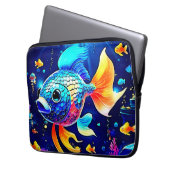 Lebhaftes Reef Fish Design Laptopschutzhülle (Vorderseite Links)