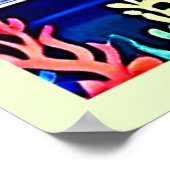 Lebhaftes Reef Fish Design Poster (Ecke)