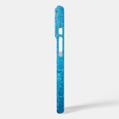 Lebhaftes Retro Blueprint iPhone Case (Rückseite / Links)