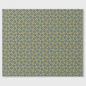 Lebhaftes Retro-Blumenmuster mit feinen Farben Geschenkpapier (Flach)