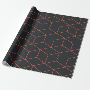 Lebhaftes, retro, einfaches, cooles, trendiges Wür Geschenkpapier