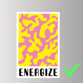 Lebhaftes Retro-Minimalistisches Funky-Muster Poster