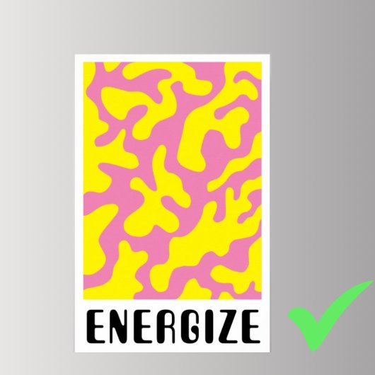 Lebhaftes Retro-Minimalistisches Funky-Muster Poster