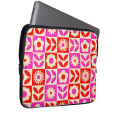 Lebhaftes Retro-Muster Laptopschutzhülle (Vorne Rechts)