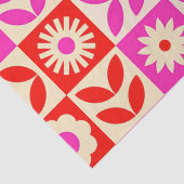 Lebhaftes Retro-Muster Seidenpapier (Detail)