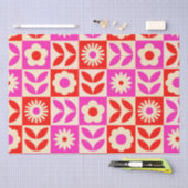 Lebhaftes Retro-Muster Seidenpapier (Handwerk)