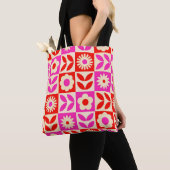 Lebhaftes Retro-Muster Tasche (Von Nahem)