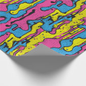 "Lebhaftes Retro Pop Art Tropfen Muster Geschenkpapier (Ecke)