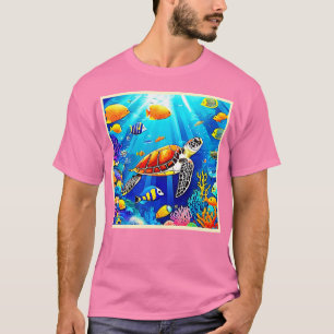 Lebhaftes Riff: Schildkrötenreich T-Shirt