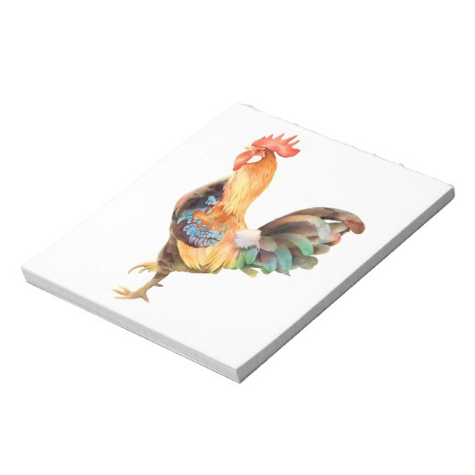 Lebhaftes Rooster Notizblock (Rotiert)