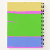 Lebhaftes rosa, gelbes Design Personalisieren von Notizblock (Rückseite)