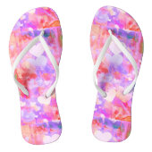 Lebhaftes, rosa, hartes Paar von Flip Flops Badesandalen (Fußbett)