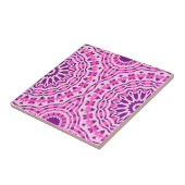 Lebhaftes rosa Lila und weißes marokkanisches Must Fliese (Seite)