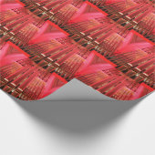 Lebhaftes rosa Pfeifenpapier Geschenkpapier (Ecke)