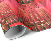 Lebhaftes rosa Pfeifenpapier Geschenkpapier (Rolleneckpunkt)