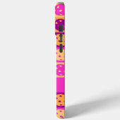 Lebhaftes rosa Pickleball-Muster Case-Mate iPhone Hülle (Rückseite / Links)