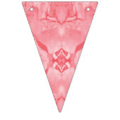 Lebhaftes rosa Textildesign mit aufwändiger tl Wimpelkette (Zweite Fahne)
