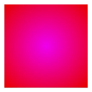 Lebhaftes Rot-Magenta-Radialgefälle Poster