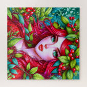 Lebhaftes rotes Haar Puzzle (Horizontal)