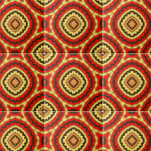 Lebhaftes rotes orientalisches Mosaikmuster Fliese