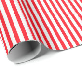 Lebhaftes rotes und weißes Muster Geschenkpapier (Rolleneckpunkt)