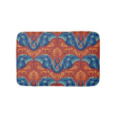 Lebhaftes Safari Tapestry-Muster - Der weiße Lotus Badematte (Vorderseite)