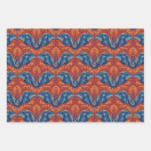 Lebhaftes Safari Tapestry-Muster - Der weiße Lotus Geschenkpapier Set (Vorderseite 2)