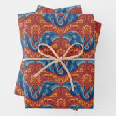 Lebhaftes Safari Tapestry-Muster - Der weiße Lotus Geschenkpapier Set (Beispiel)