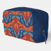 Lebhaftes Safari Tapestry-Muster - Der weiße Lotus Waschbeutel (Rechte Ecke)