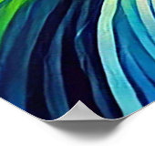 Lebhaftes Sailboat bei Sunset Poster (Ecke)