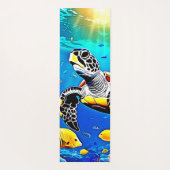 Lebhaftes Schildkrötenriff Yogamatte (Rückseite)