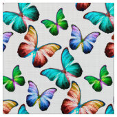 Lebhaftes Schmetterlingsmuster Stoff (Nahaufnahme)