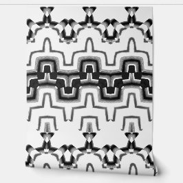 Lebhaftes Schwarz-weißes Muster "Ratti_Creative_Ar Tapete