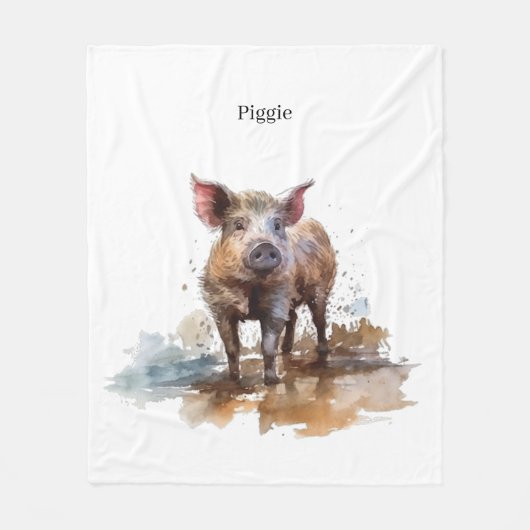 Lebhaftes Schwein, Brauch Fleecedecke (Vorderseite)