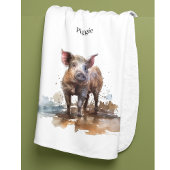 Lebhaftes Schwein, Brauch Fleecedecke