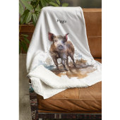 Lebhaftes Schwein, Brauch Fleecedecke