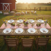 Lebhaftes Schwein, Brauch Pappteller