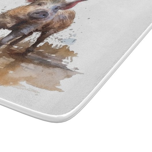 Lebhaftes Schwein, Brauch Schneidebrett (Ecke)