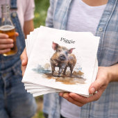 Lebhaftes Schwein, Brauch Serviette
