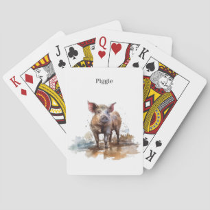 Lebhaftes Schwein, Brauch Spielkarten